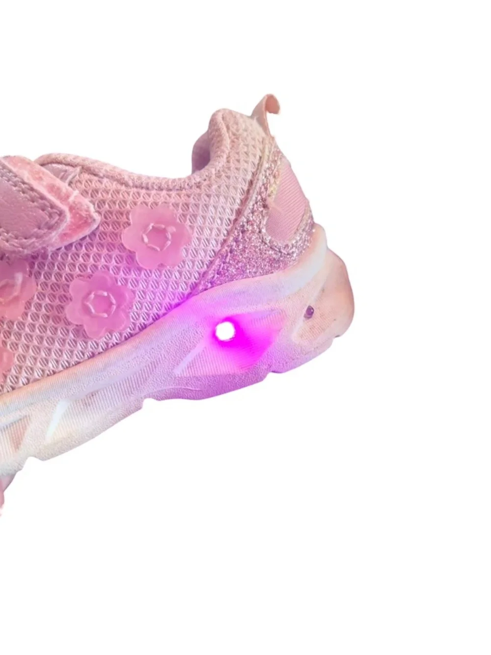 Carter’s Toddler Girls Size 6 Pink Light-Up Sneakers Floral